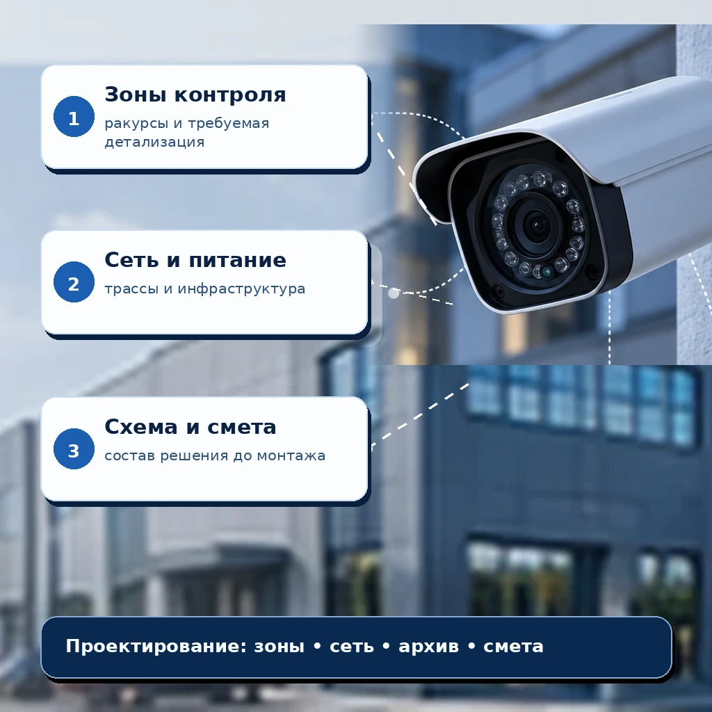 Иллюстрация первого экрана: Проектирование видеонаблюдения для сложных объектов
